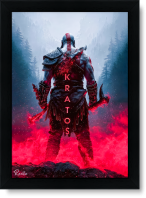 تابلو تکی راویتا طرح کریتوس خدای جنگ – Kratos God of War کد 3914