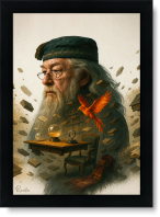 تابلو تکی راویتا طرح آلبوس دامبلدور و ققنوس – Dumbledore and the Phoenix کد 3854