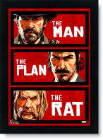 تابلو تکی راویتا طرح آرتورمورگان داچ ون‌درلیند و مایکا بل رد دد ردمپشن ۲ Red Dead Redemption 2 کد 3931