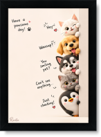 تابلو تکی راویتا طرح حیوانات بامزه – Cute Animal کد 3940