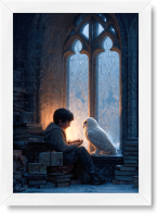 تابلو تکی راویتا طرح زمستان هری پاتر و هدویگ – Harry Potter & Hedwig Winter کد 3862
