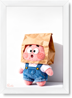 تابلو تکی راویتا طرح پاتریک با پاکت کاغذی – Patrick with a Paper Bag کد 3957