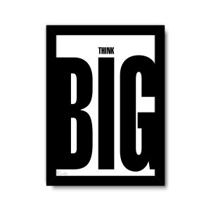 ساعت دیواری بزرگ راویتا طرح بزرگ فکر کن - Think Big کد 3979
