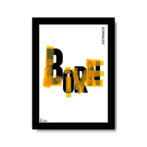 ساعت رومیزی دیواری راویتا طرح متولد شو و زندگی کن - Born & Live کد 3981