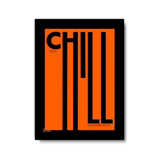 تابلو تکی راویتا طرح نتفلیکس و استراحت - Netflix & Chill کد 3993