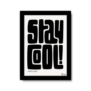 ساعت دیواری بزرگ راویتا طرح خونسرد باش - Stay Cool کد 3999 ساعت دیواری بزرگ راویتا طرح خونسرد باش - Stay Cool کد 3999