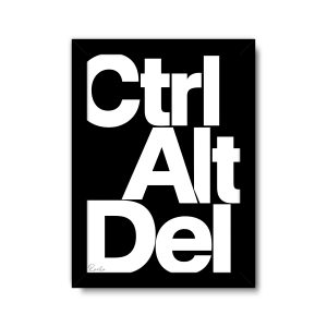 ساعت رومیزی دیواری راویتا طرح کنترل، آلت، دیلیت - Ctrl Alt Del کد 4001 ساعت رومیزی دیواری راویتا طرح کنترل، آلت، دیلیت - Ctrl Alt Del کد 4001