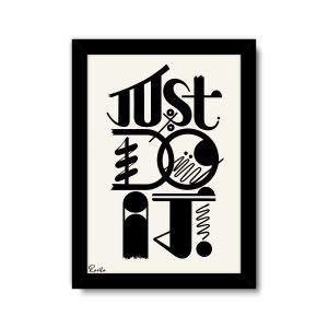 ساعت رومیزی دیواری راویتا طرح فقط انجامش بده - Just Do It کد 4003 ساعت رومیزی دیواری راویتا طرح فقط انجامش بده - Just Do It کد 4003