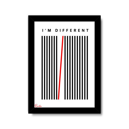 تابلو تکی راویتا طرح من متفاوت‌ام - I’m Different کد 4007