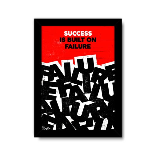 تابلو تکی راویتا طرح موفقیت روی شکست ساخته می‌شود - Success Is Built on Failure کد 4013