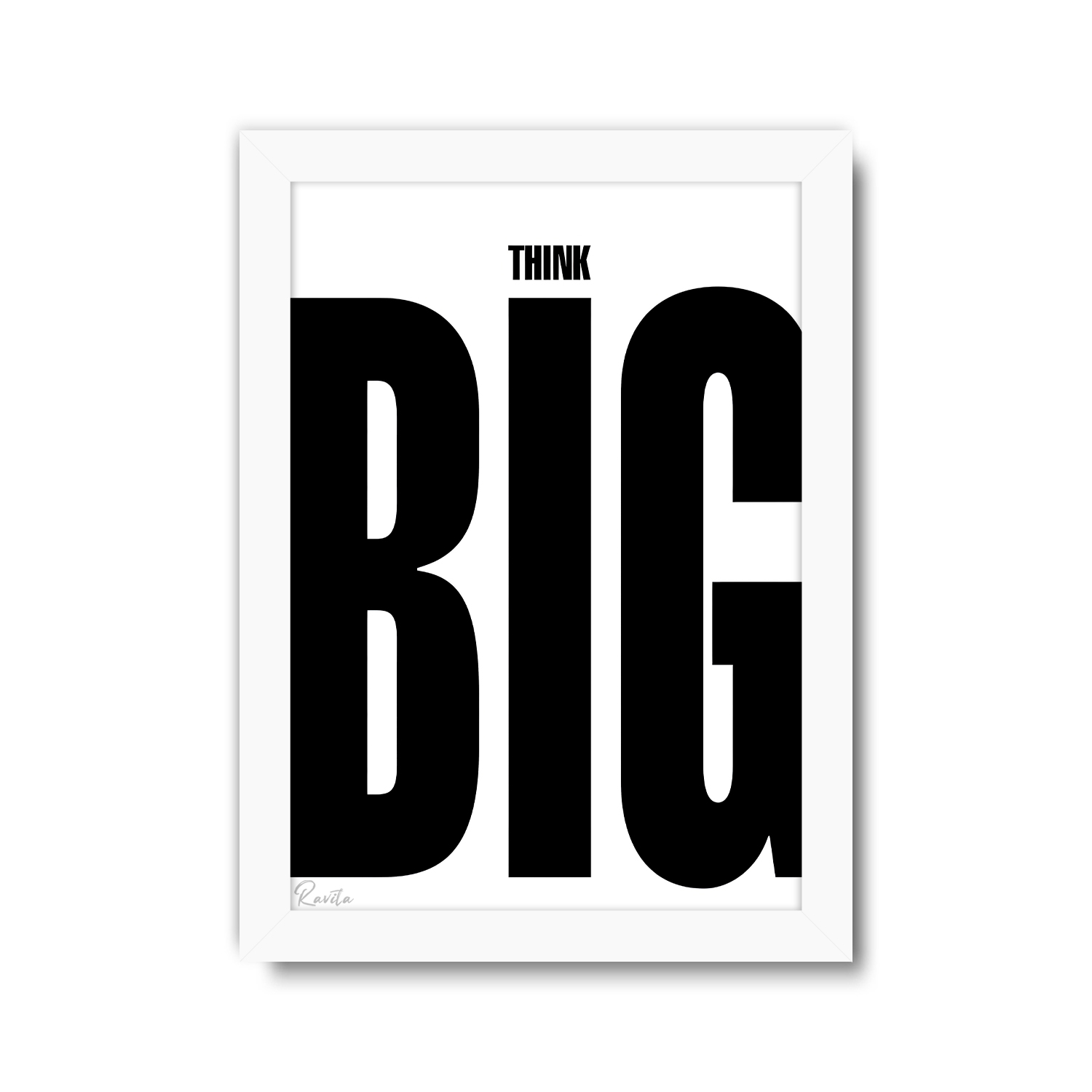 تابلو تکی راویتا طرح بزرگ فکر کن - Think Big کد 3979 تابلو تکی راویتا طرح بزرگ فکر کن - Think Big کد 3979