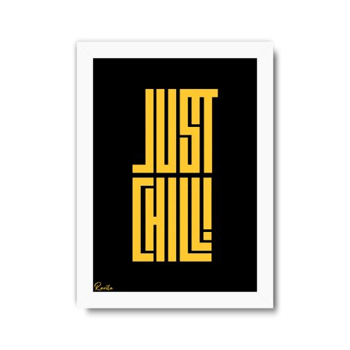تابلو تکی راویتا طرح فقط ریلکس باش - Just Chill کد 3992