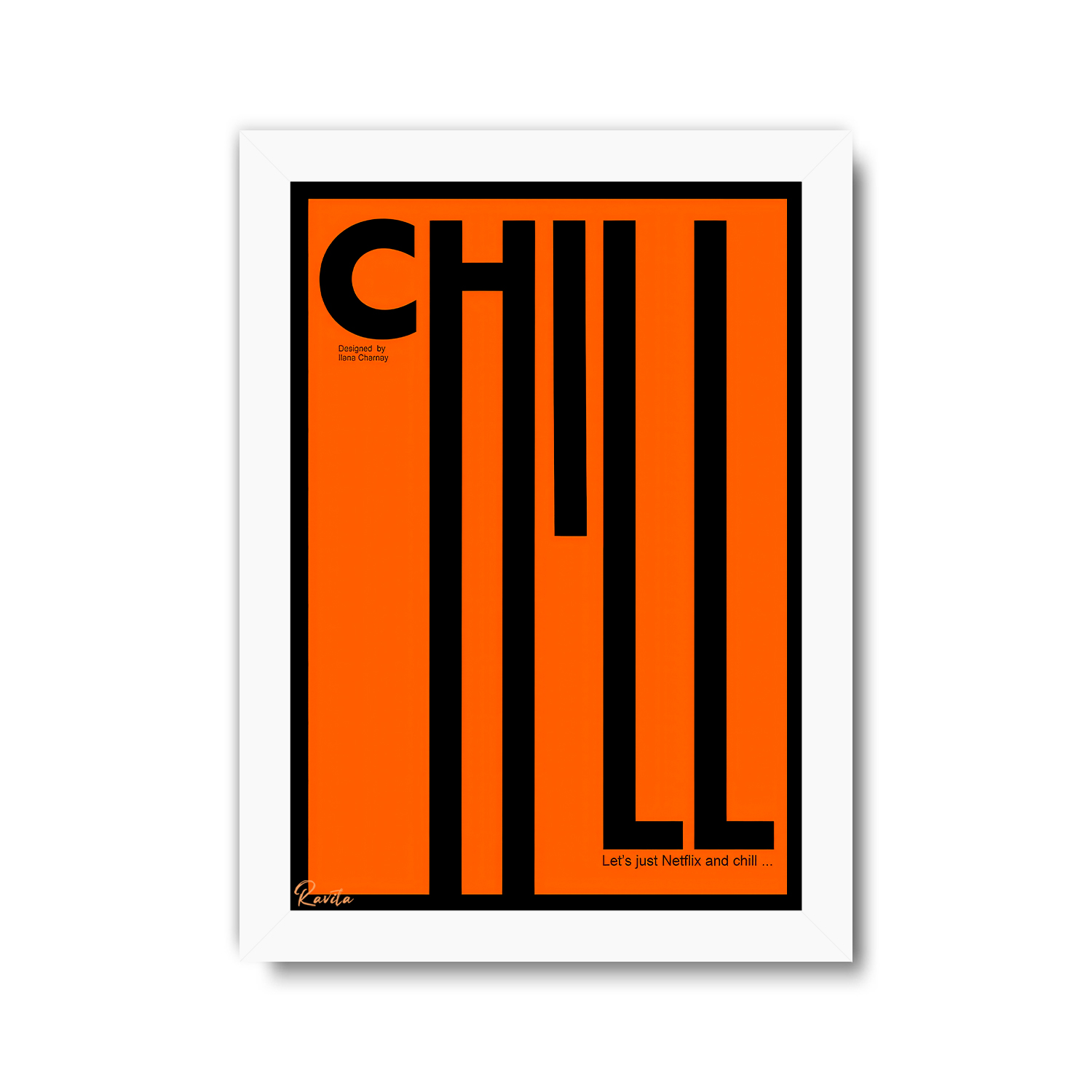 تابلو تکی راویتا طرح نتفلیکس و استراحت - Netflix & Chill کد 3993 تابلو تکی راویتا طرح نتفلیکس و استراحت - Netflix & Chill کد 3993
