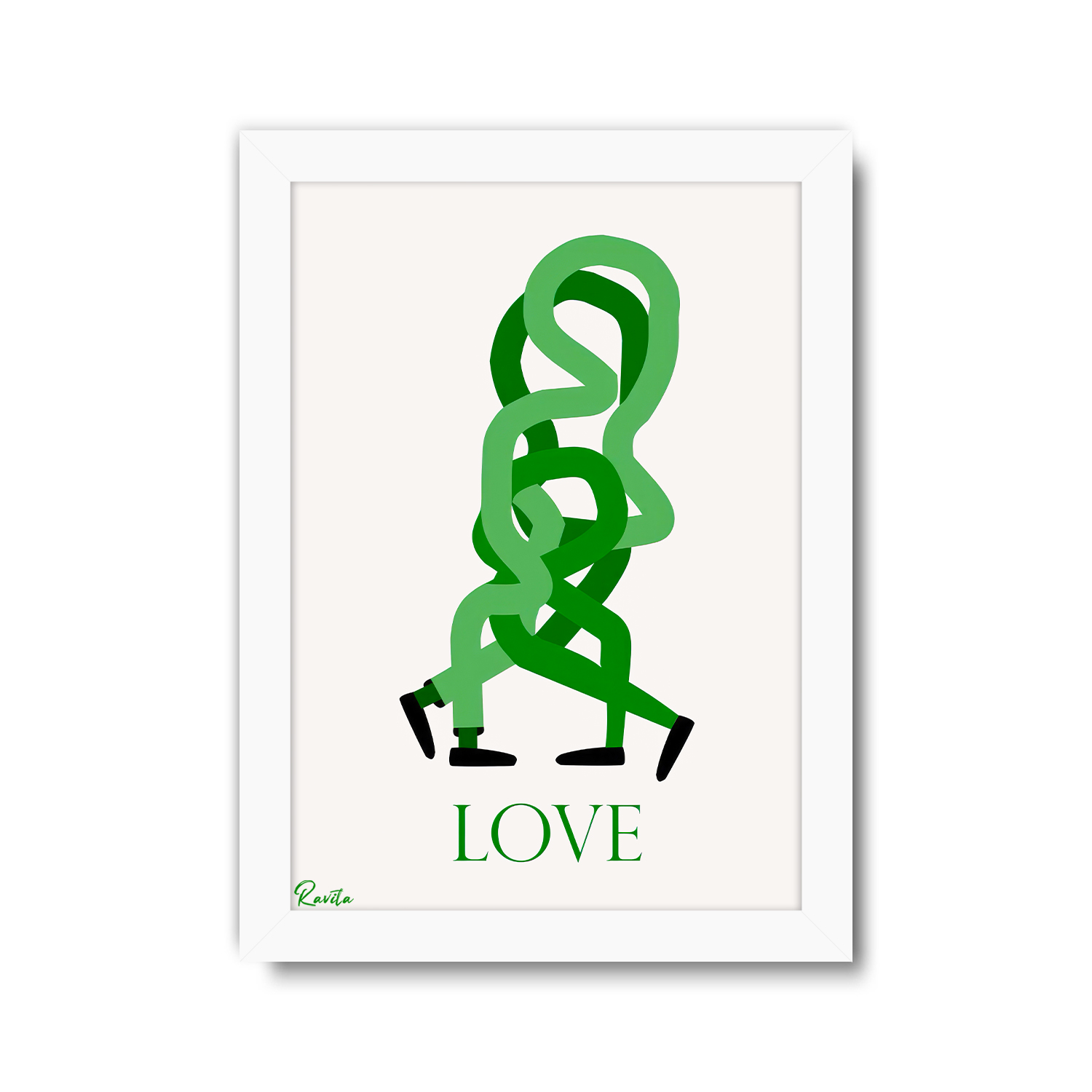 تابلو تکی راویتا طرح عشق در هم تنیده - Intertwined Love کد 3994 تابلو تکی راویتا طرح عشق در هم تنیده - Intertwined Love کد 3994