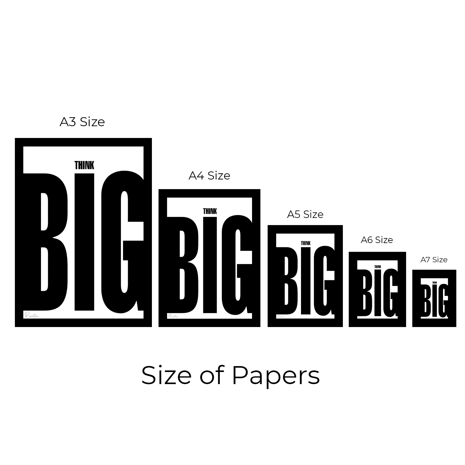 تابلو تکی راویتا طرح بزرگ فکر کن - Think Big کد 3979 تابلو تکی راویتا طرح بزرگ فکر کن - Think Big کد 3979
