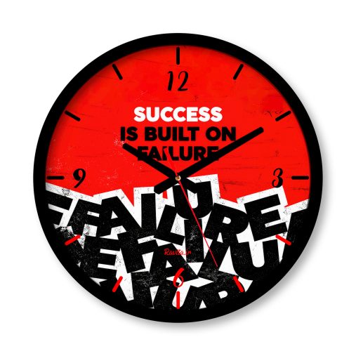 ساعت دیواری بزرگ راویتا طرح موفقیت روی شکست ساخته می‌شود - Success Is Built on Failure کد 4013