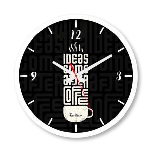 ساعت رومیزی دیواری راویتا طرح ایده‌ها بعد از قهوه می‌آیند - Ideas Come After Coffee کد 3990