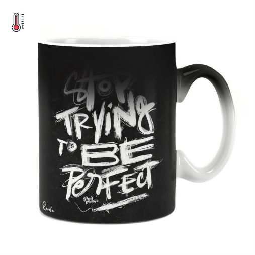 ماگ حرارتی راویتا طرح دست از کامل بودن بردار - Stop Trying to Be Perfect کد 3984
