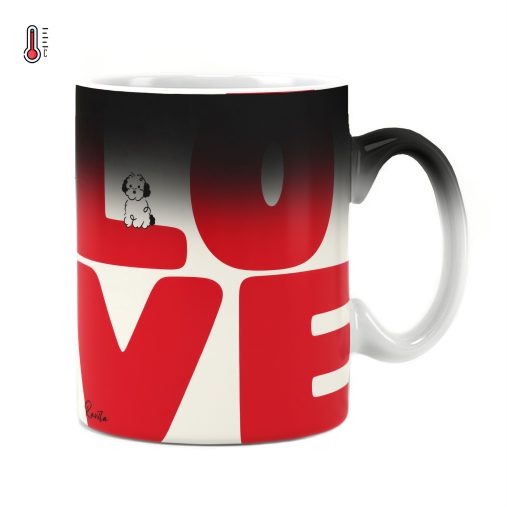 ماگ حرارتی راویتا طرح عشق - Love کد 3985