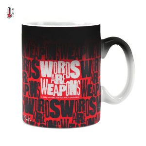 ساعت رومیزی دیواری راویتا طرح کلمات سلاح هستند - Words Are Weapons کد 3997
