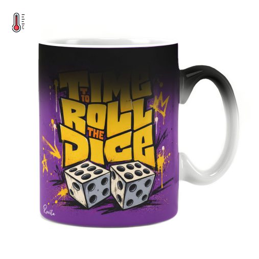 ماگ حرارتی راویتا طرح وقتشه تاس بریزی - Time to Roll the Dice کد 3998