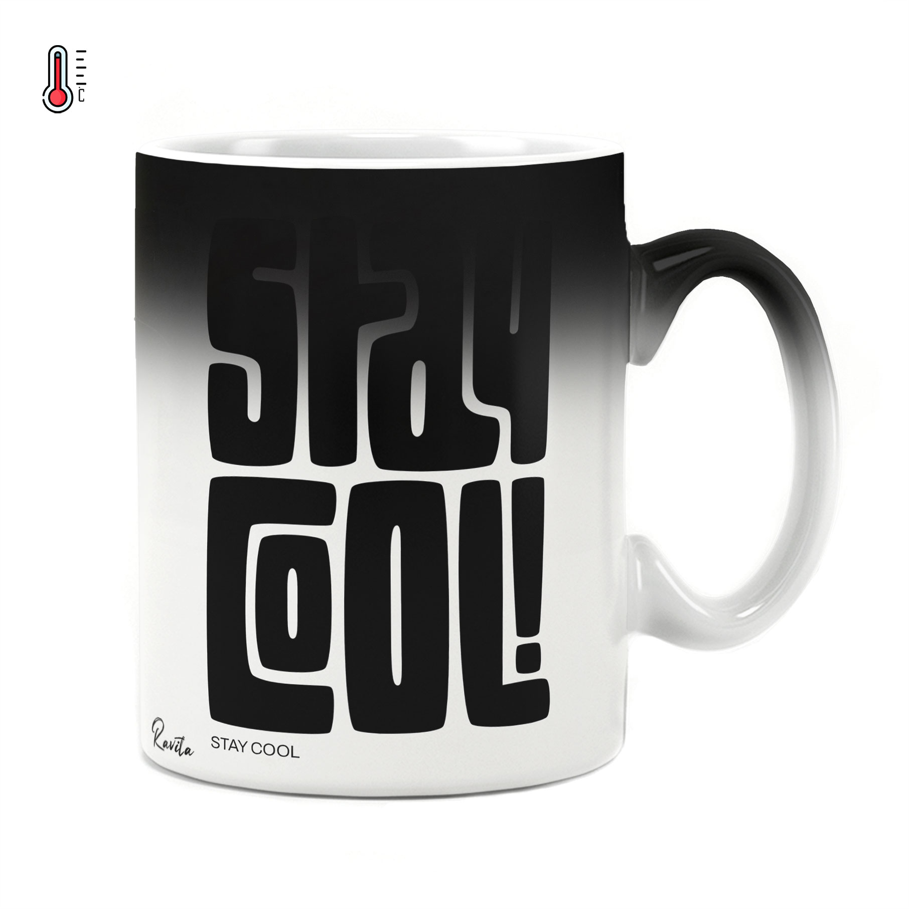 ماگ حرارتی راویتا طرح خونسرد باش - Stay Cool کد 3999 ماگ حرارتی راویتا طرح خونسرد باش - Stay Cool کد 3999