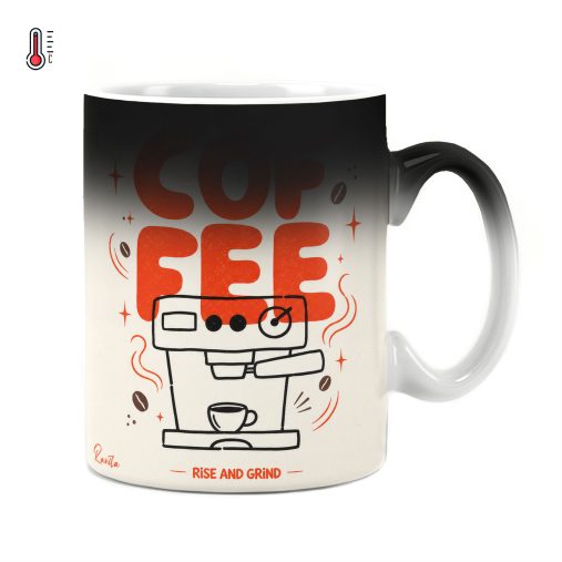 ماگ حرارتی راویتا طرح با قهوه بیدار شو و شروع کن - Coffee Rise and Grind کد 4006