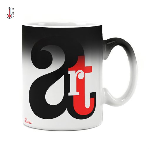 ماگ حرارتی راویتا طرح هنر- Art کد 4009
