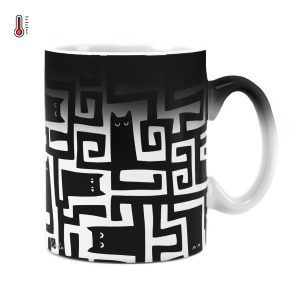ساعت دیواری بزرگ راویتا طرح گربههای سیاه مینیمال - Minimal Black Cats کد 3978 ساعت دیواری بزرگ راویتا طرح گربههای سیاه مینیمال - Minimal Black Cats کد 3978