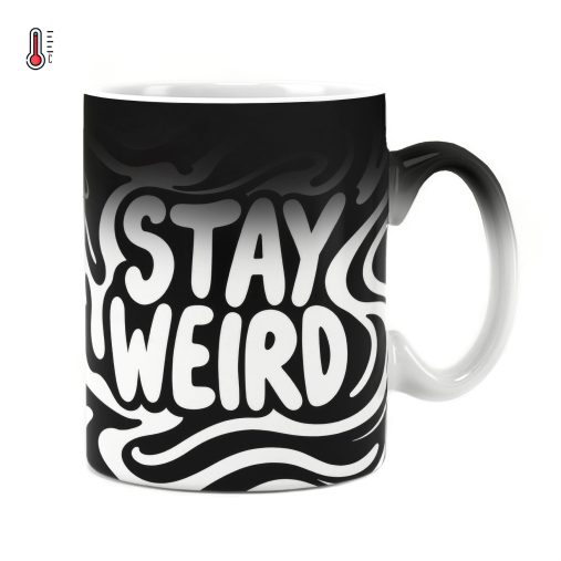 ماگ حرارتی راویتا طرح متفاوت بمون - Stay Weird کد 4012