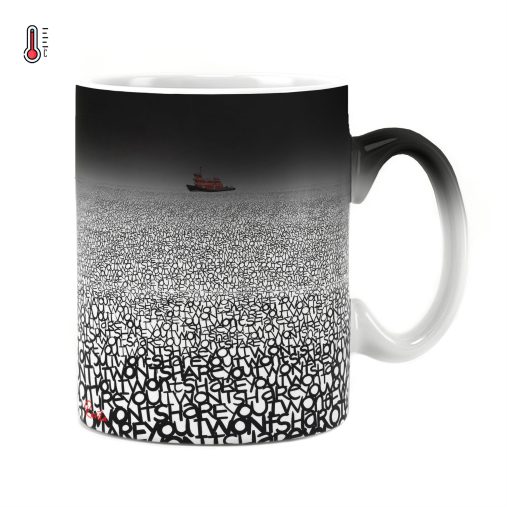 ماگ حرارتی راویتا طرح دریای کلمات و قایق قرمز - Sea of Words Red Boat کد 3983