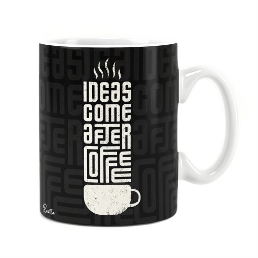 ماگ راویتا طرح ایده‌ها بعد از قهوه می‌آیند - Ideas Come After Coffee کد 3990