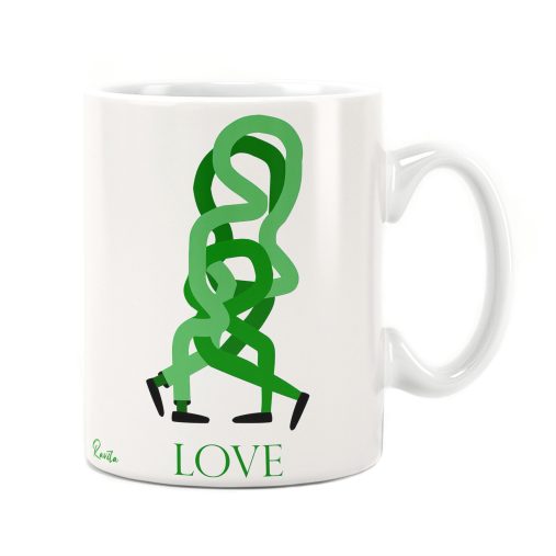 ماگ راویتا طرح عشق در هم تنیده - Intertwined Love کد 3994