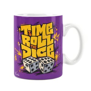 ساعت رومیزی دیواری راویتا طرح وقتشه تاس بریزی - Time to Roll the Dice کد 3998