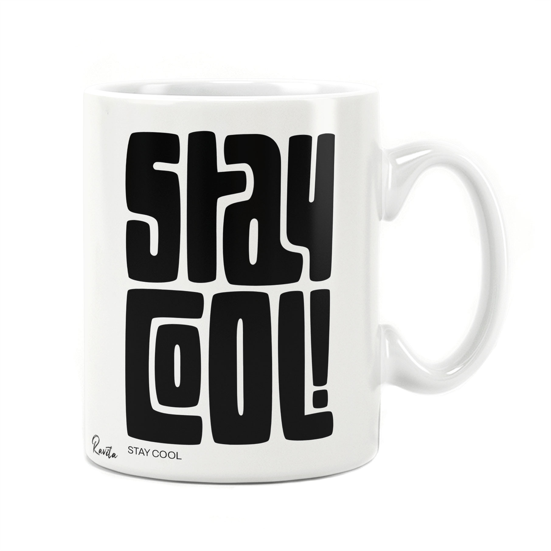 ماگ راویتا طرح خونسرد باش - Stay Cool کد 3999 ماگ راویتا طرح خونسرد باش - Stay Cool کد 3999