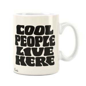 تابلو تکی راویتا طرح آدم‌های باحال اینجا زندگی می‌کنن - Cool People Live Here کد 4005