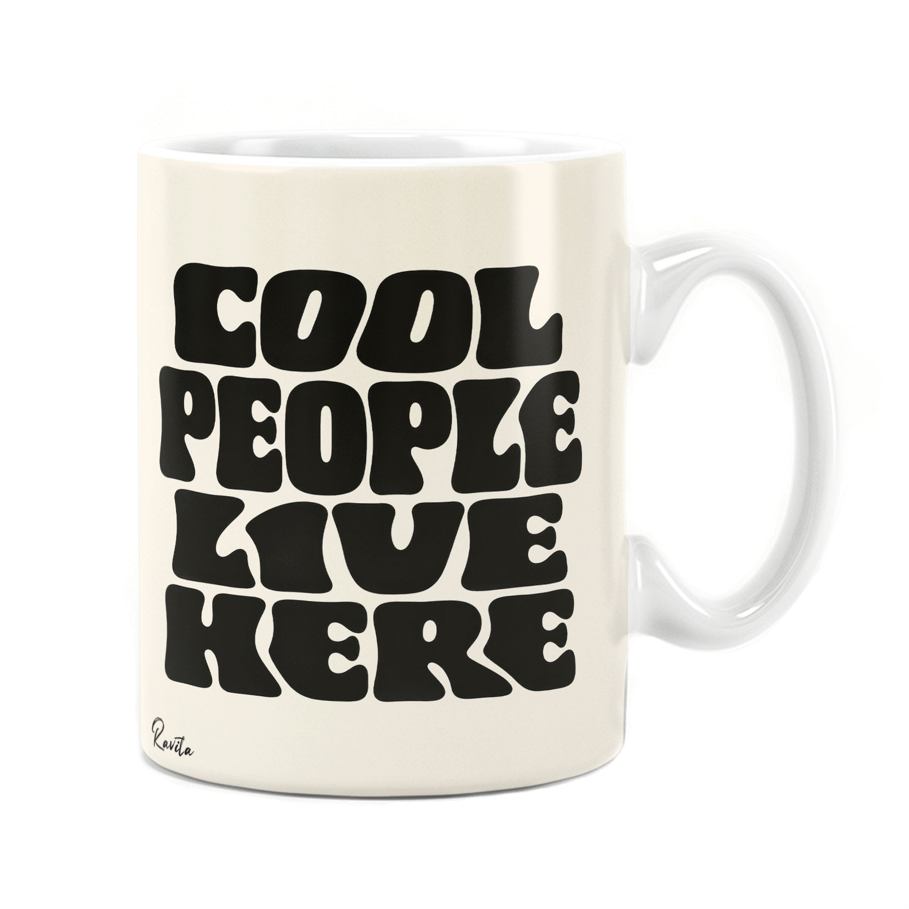 ماگ راویتا طرح آدمهای باحال اینجا زندگی میکنن - Cool People Live Here کد 4005 ماگ راویتا طرح آدمهای باحال اینجا زندگی میکنن - Cool People Live Here کد 4005