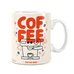 ساعت رومیزی دیواری راویتا طرح با قهوه بیدار شو و شروع کن - Coffee Rise and Grind کد 4006 ساعت رومیزی دیواری راویتا طرح با قهوه بیدار شو و شروع کن - Coffee Rise and Grind کد 4006