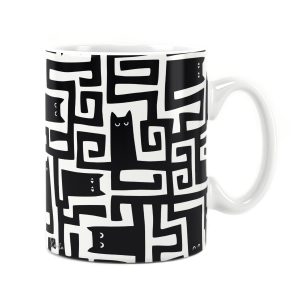 ساعت دیواری بزرگ راویتا طرح گربههای سیاه مینیمال - Minimal Black Cats کد 3978 ساعت دیواری بزرگ راویتا طرح گربههای سیاه مینیمال - Minimal Black Cats کد 3978