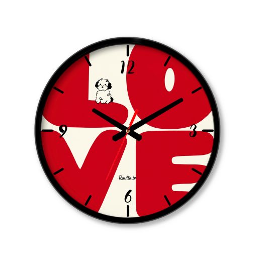 ساعت رومیزی دیواری راویتا طرح عشق - Love کد 3985