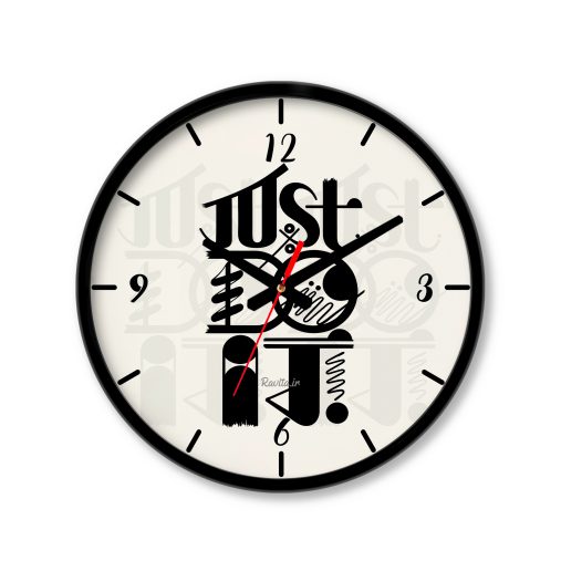 ساعت رومیزی دیواری راویتا طرح فقط انجامش بده - Just Do It کد 4003