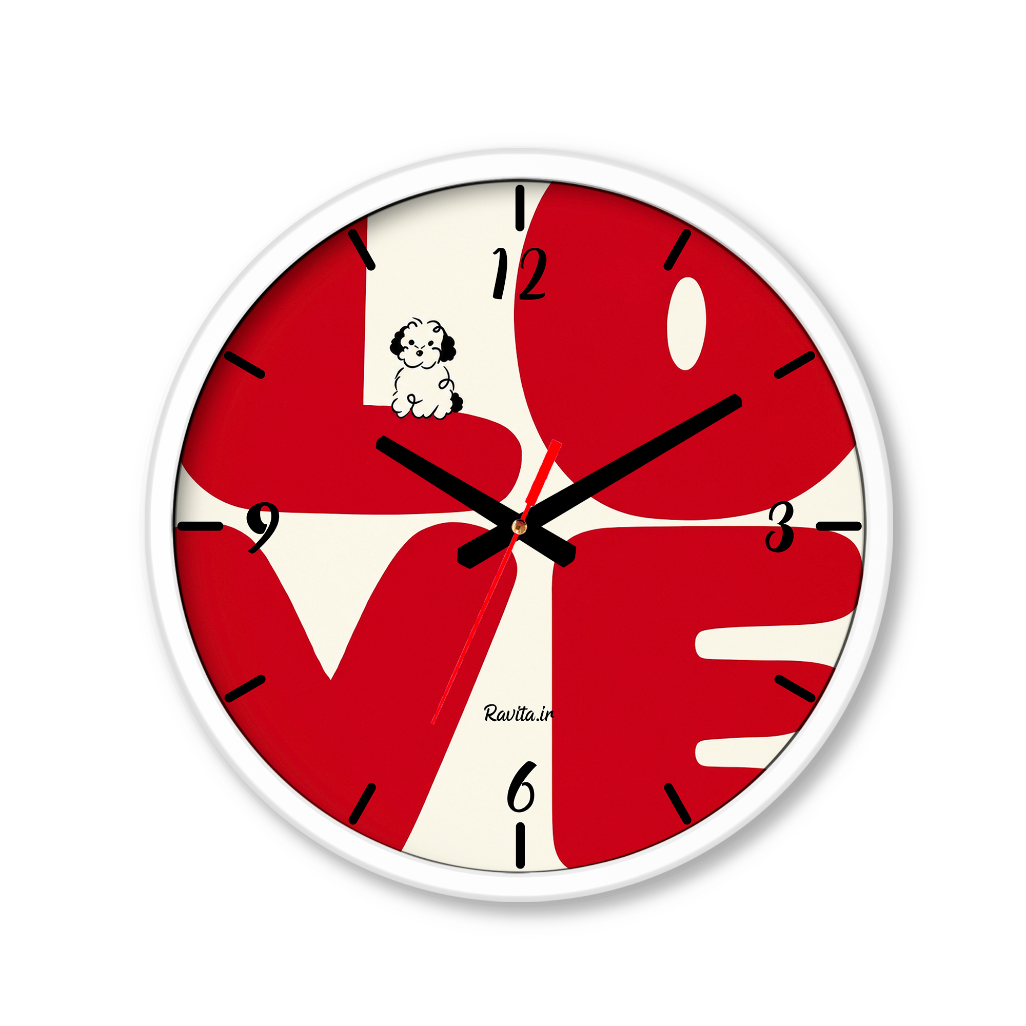 ساعت رومیزی دیواری راویتا طرح عشق - Love کد 3985 ساعت رومیزی دیواری راویتا طرح عشق - Love کد 3985