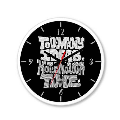 ساعت رومیزی دیواری راویتا طرح ایده‌های زیاد، وقت کم - Too Many Ideas, Not Enough Time کد 4010