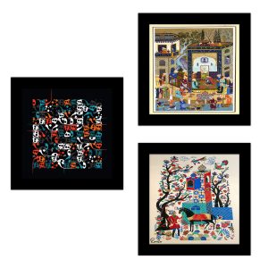 تابلو 3 تایی راویتا طرح مینیاتور ایرانی – Iranian miniature کد T 481 تابلو 3 تایی راویتا طرح مینیاتور ایرانی – Iranian miniature کد T 481