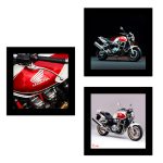 تابلو 3 تایی راویتا طرح موتور هوندا - Honda CB 1300 کد T 495