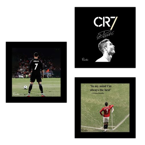 تابلو 3 تایی راویتا طرح کریستین رونالدو – Cristiano Ronaldo کد T 482