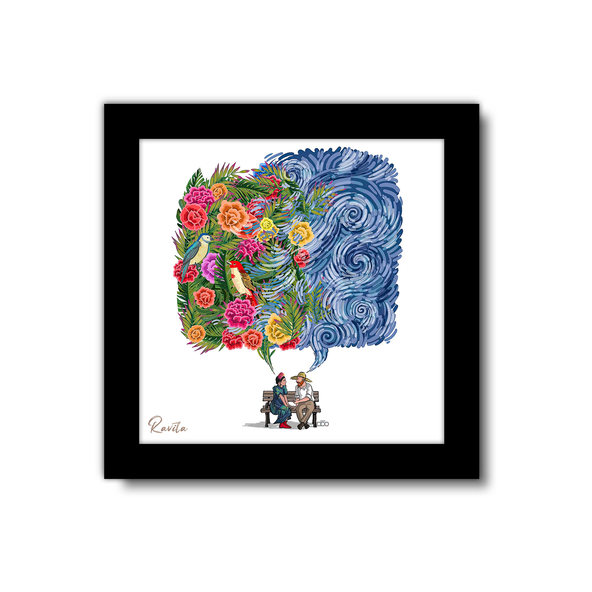 تابلو 3 تایی راویتا طرح ون گوک و فریدا کالو – van gogh & kahlo کد T 480 تابلو 3 تایی راویتا طرح ون گوک و فریدا کالو – van gogh & kahlo کد T 480