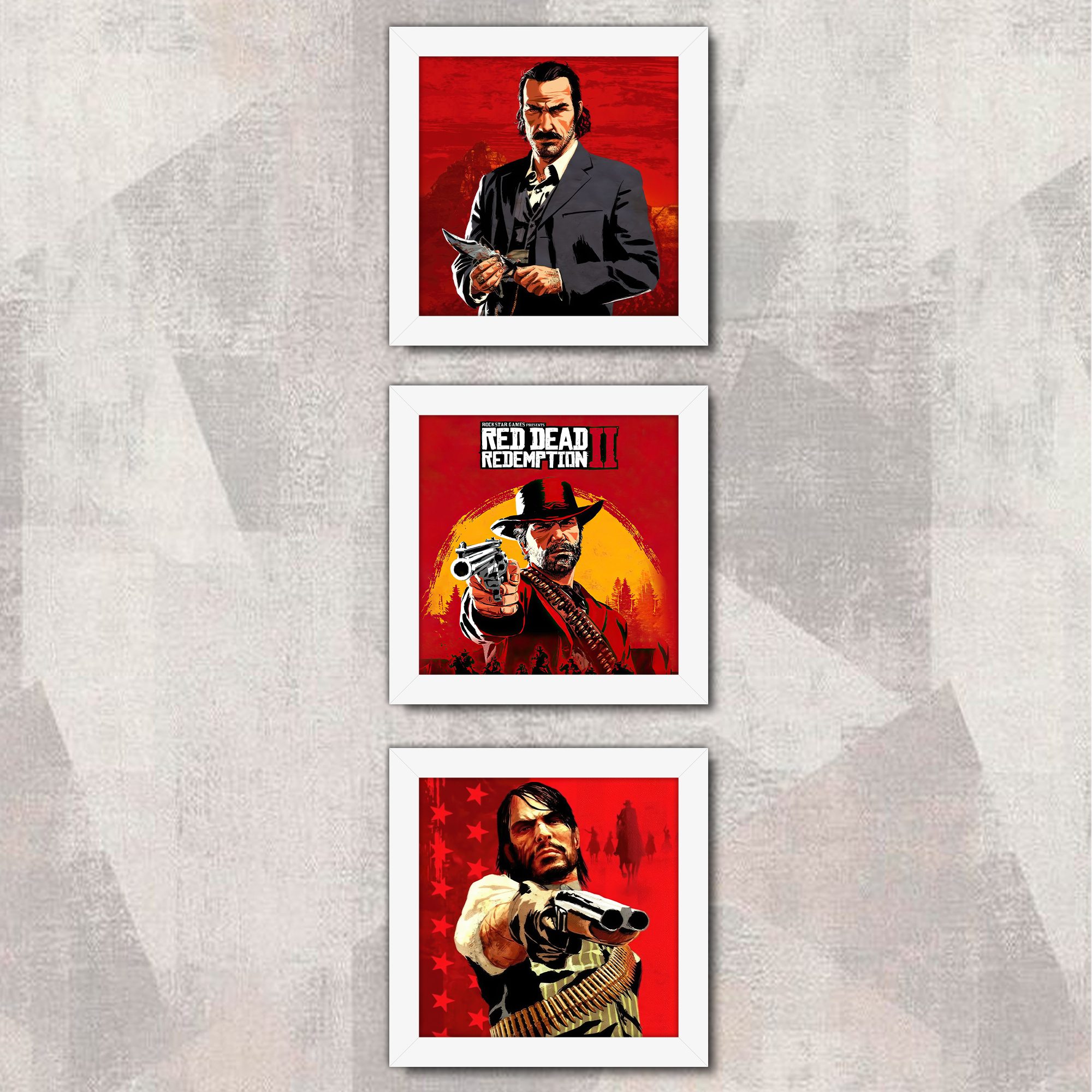 تابلو 3 تایی راویتا طرح رد دد ردمپشن - Red Dead Redemption 2 کد T 486 تابلو 3 تایی راویتا طرح رد دد ردمپشن - Red Dead Redemption 2 کد T 486
