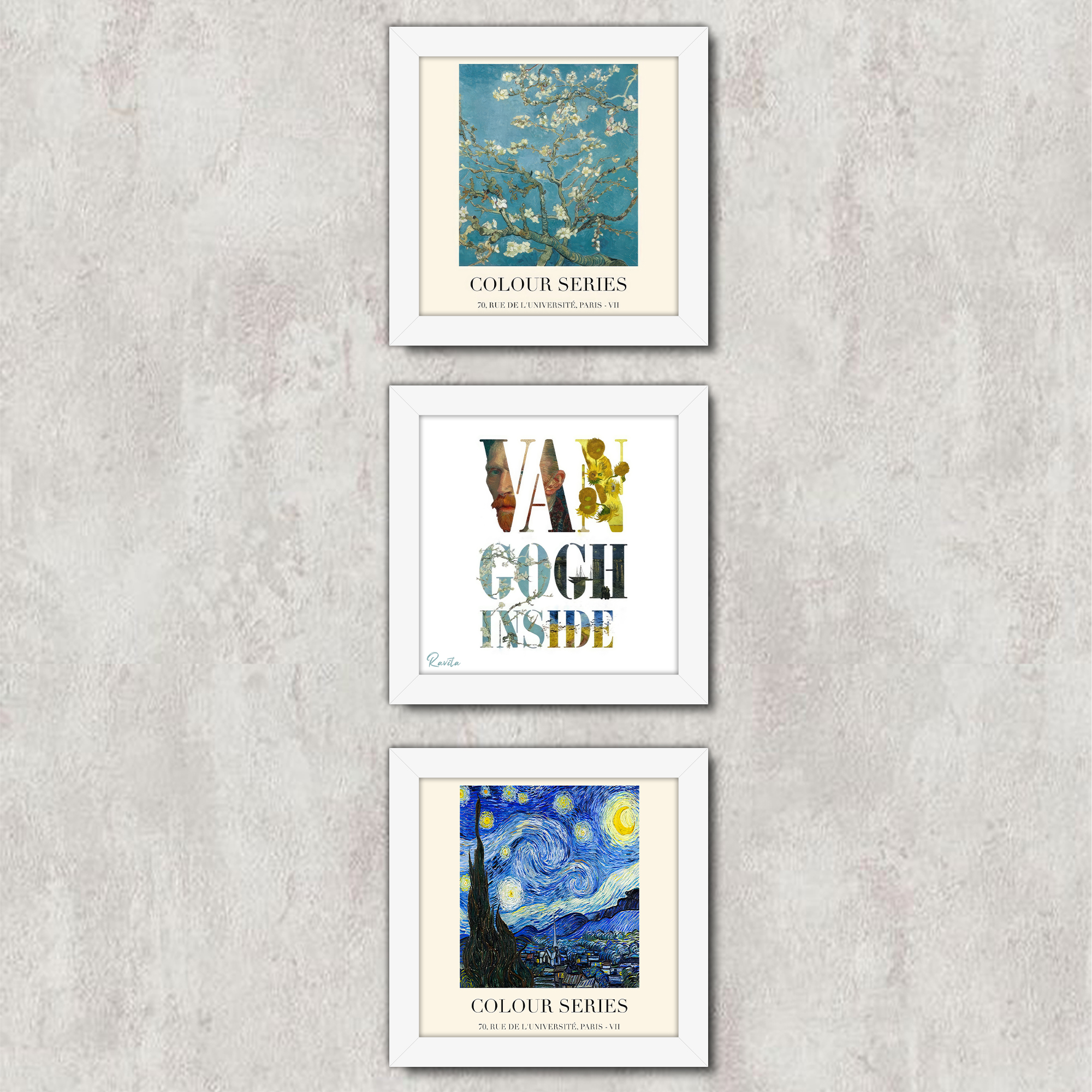 تابلو 3 تایی راویتا طرح به سبک ون گوک – Van Gogh کد T 478 تابلو 3 تایی راویتا طرح به سبک ون گوک – Van Gogh کد T 478