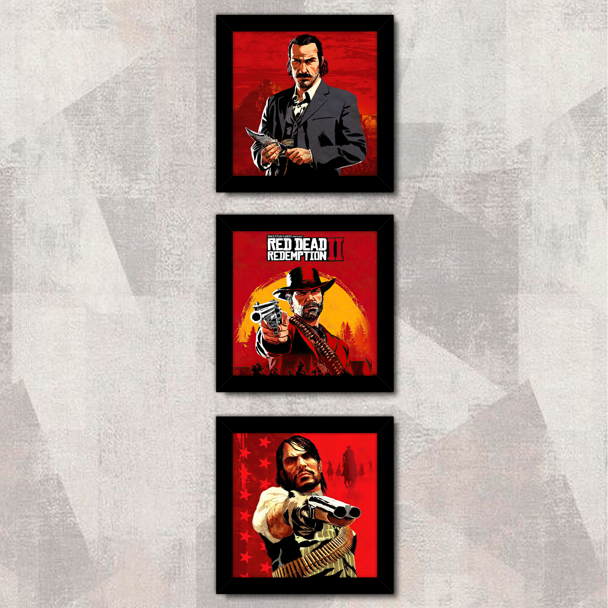 تابلو 3 تایی راویتا طرح رد دد ردمپشن - Red Dead Redemption 2 کد T 486 تابلو 3 تایی راویتا طرح رد دد ردمپشن - Red Dead Redemption 2 کد T 486
